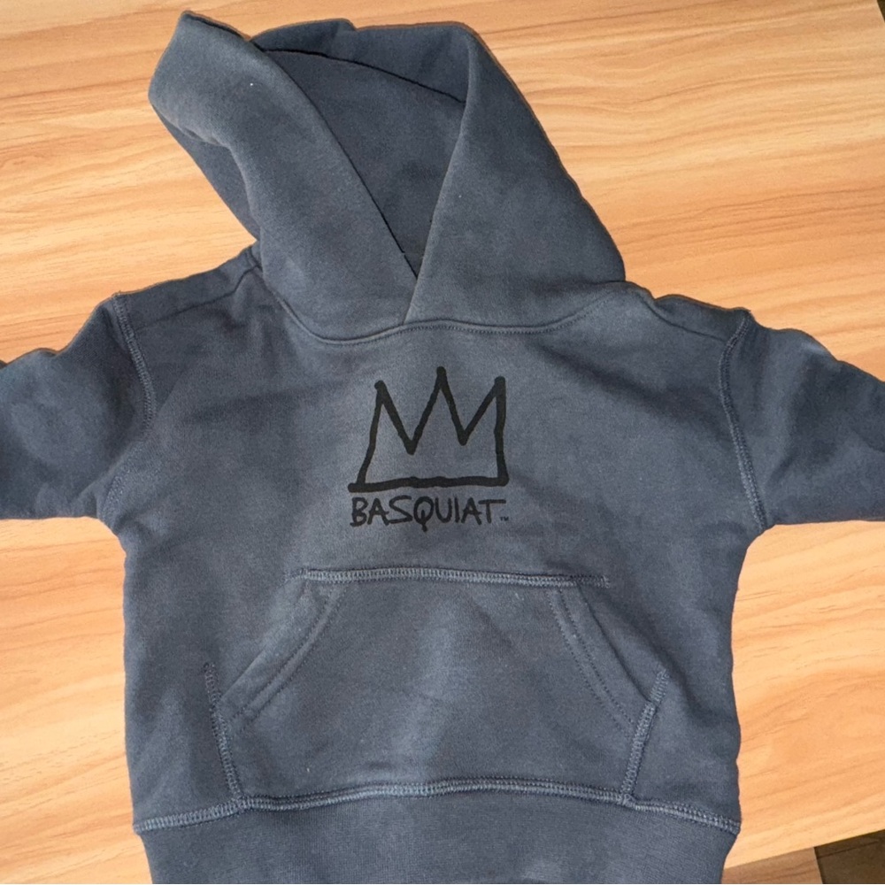 GAP Black Sweatshirt Hoodie with Minimalist Design